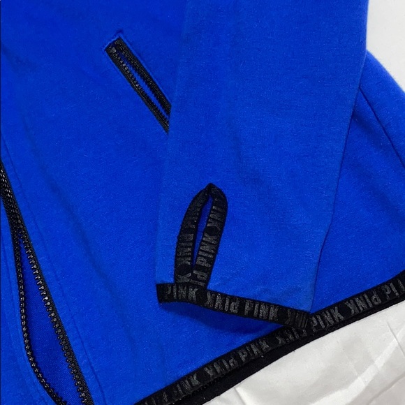 Pink Victoria Secret Blue Small Full Zip Jacket - Picture 6 of 7